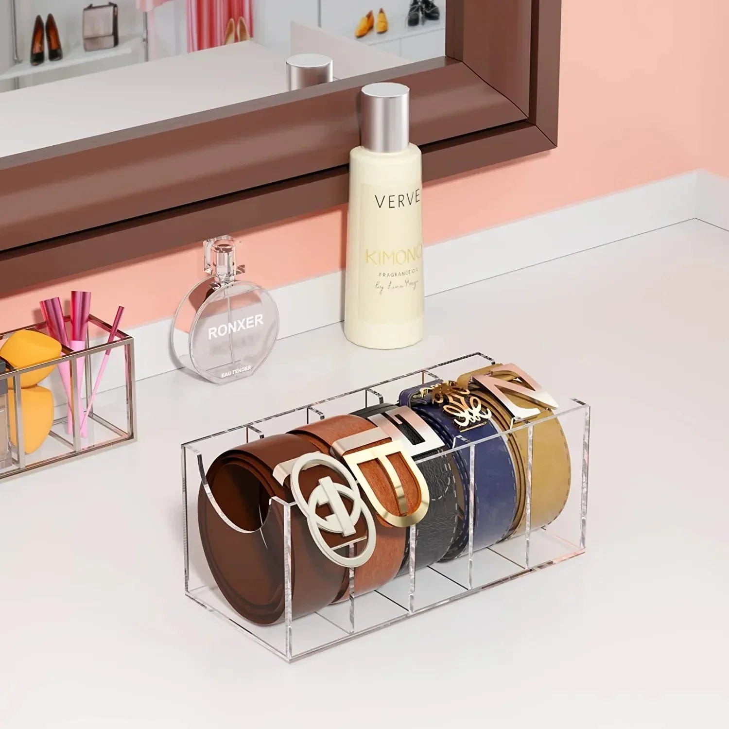 Organizador de Cintos Acrílico