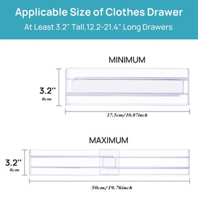 Separadores de Gavetas Ajustáveis